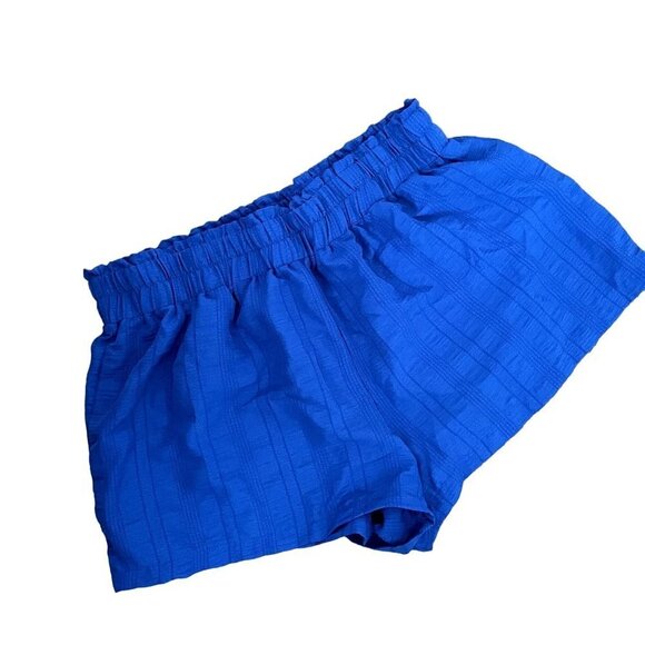 SHEIN Pants - Shein curve 4XL blue summer shorts lightweight ruched elastic waistband comfort